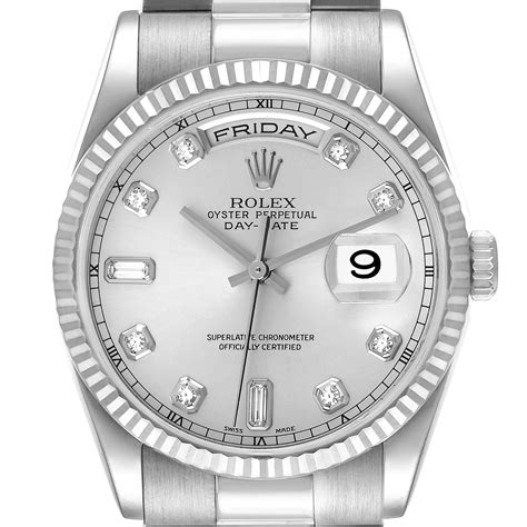 white gold presidential rolex mens|rolex 18kt president 36mm watch.